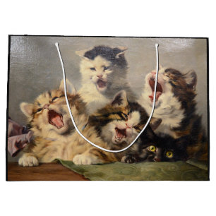 ユリウス・アダム2世による子猫のシンフォニー ラージペーパーバッグ