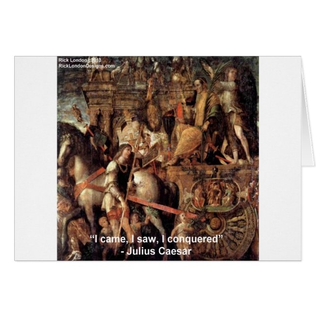 ユリウス・カエサル "勝利者" 引用 ギフト & Tシャツ (正面横)