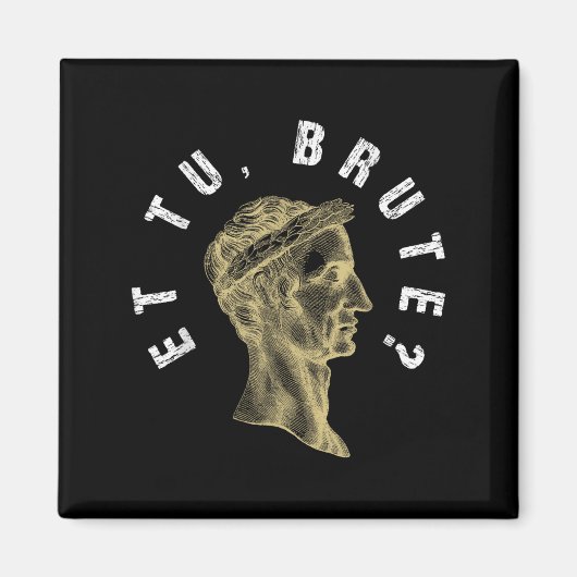 ユリウス・カエサル Et Tu Brute SPQR ローマ帝国 おもしろい マグネット (正面)