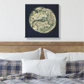 ユリウス・シーザーとオーガスタスの頭飾りのコイン キャンバスプリント (インサイチュ (寝室))