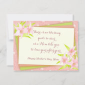 ユリエレガントフローラ母の日 シーズンカード (正面)