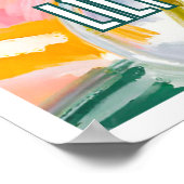 ユリエレガントー・オブ・ザ・バレー5月誕生月花 ポスター (角)