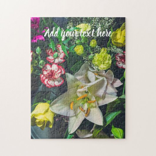 ユリカラフルと花束 ジグソーパズル (縦)