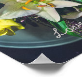 ユリカラフルと花束 ポスター (角)