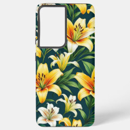 ユリカラフル花柄 SAMSUNG GALAXY S21 ULTRAケース