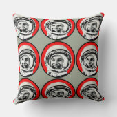 ユリガガーリン-ソビエト英雄及び宇宙飛行士 クッション (裏面)