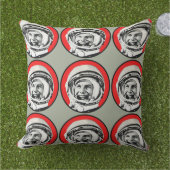 ユリガガーリン-ソビエト英雄及び宇宙飛行士 クッション (芝生)