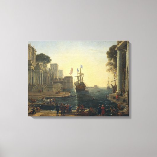 ユリシーズがクリュセイスを父親に返す キャンバスプリント (正面)