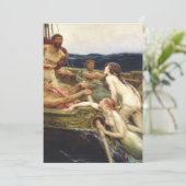 ユリシーズとサイレン – Herbert James Draper 1909 招待状 (スタンド正面)