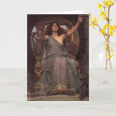 ユリシーズに杯を差し出すサーチェ カード (黄色い花)