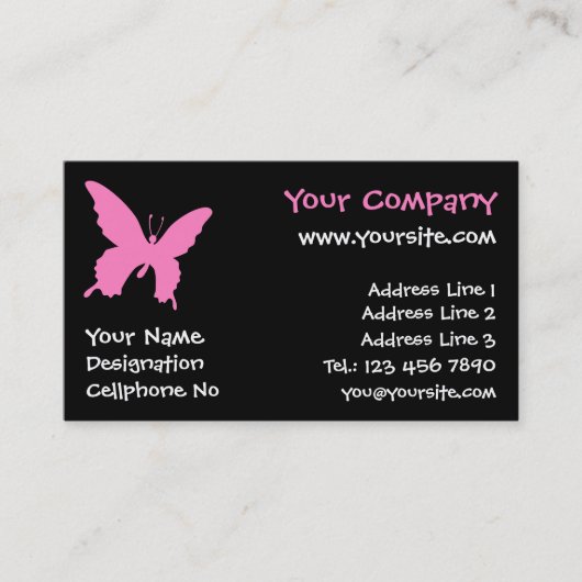 ユリシーズ・バタフライ 名刺 (正面)