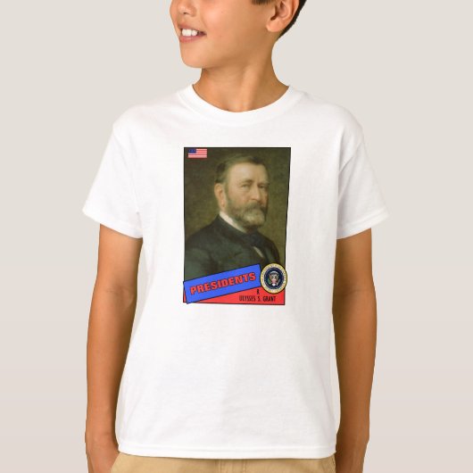 ユリシーズ・S・グラント野球カード Tシャツ (正面)