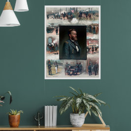 ユリシーズSグラントウェストポイントアポマトックス1885復元 ポスター