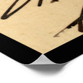 ユリシーズS.グラント署名カード1862 ポスター (角)