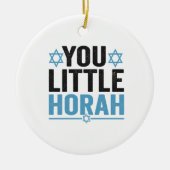ユリトルホラハヌカーおもしろいユダヤことわざギフト セラミックオーナメント (正面)