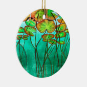 ユリパードの穏やかな緑の池 セラミックオーナメント (右)