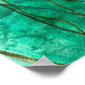 ユリパードの穏やかな緑の池 ポスター (角)