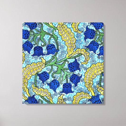 ユリーオブザバレーフラワーズアールヌーボー キャンバスプリント (正面)