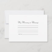 ユリーオブザバレーフラワーズ共有追悼式 ノートカード (裏面)