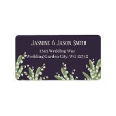 ユリーオブザバレーブーケ結婚ス ラベル (正面)