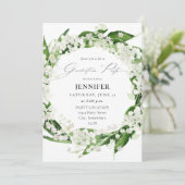 ユリーオブザバレーホワイトフローラ卒業パーティー 招待状 (スタンド正面)