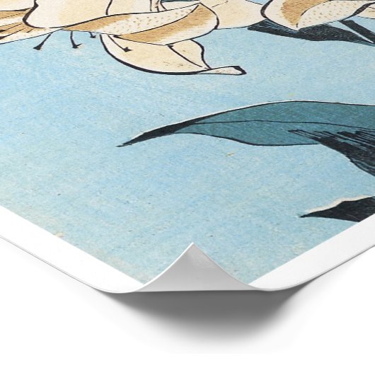 ユリ北斎, 1832 ポスター (角)