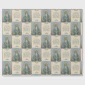 ユリ及び祈りの言葉を持つ新しい母メリー ラッピングペーパー (フラット)