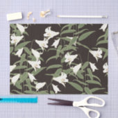 ユリ日本のの花 薄葉紙 (クラフト)