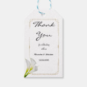 ユリ来結婚式の引き出物ラベル ギフトタグ (正面)