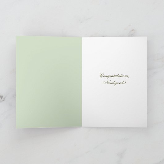 ユリ結婚と蝶 カード (内部)