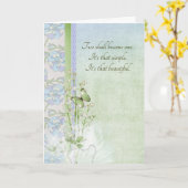 ユリ結婚と蝶 カード (黄色い花)