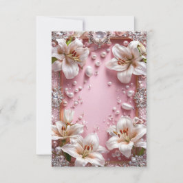 ユリ結婚の枠 招待状