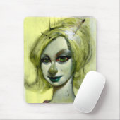 "ユリ緑"のマウスパッド マウスパッド (マウス)