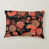 ユリ花の継ぎ目のないパターン装飾用クッション アクセントクッション (裏面)