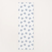 ユリ花スケッチ模様 ヨガマット (正面)