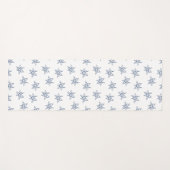 ユリ花スケッチ模様 ヨガマット (正面(横))