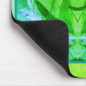 ユリ花抽象芸術色パーソナライズされた マウスパッド (コーナー)