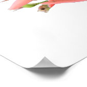 ユリ花植物芸術 ポスター (角)