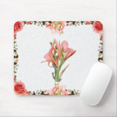 ユリ花植物芸術 マウスパッド (マウス)