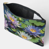 ユリ鮮やか花 アクセサリーポーチ (見開き)