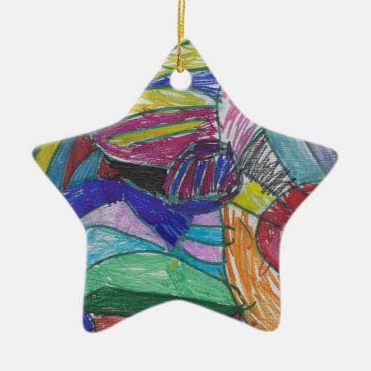 ユリ2016のデザイン セラミックオーナメント (正面)