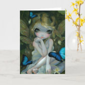 "ユリ"の挨拶状 カード (黄色い花)