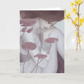 「ユリ」の挨拶状 カード (黄色い花)