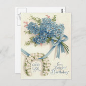 ユリ・オブ・ザ忘れ・バレースシューズ ポストカード (正面/裏面)