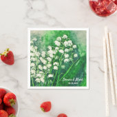 ユリ・オブ・ザ・バパーソナライズされたレー結婚ズ・ナプキン スタンダードカクテルナプキン (インサイチュ)