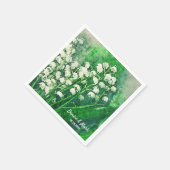 ユリ・オブ・ザ・バパーソナライズされたレー結婚ズ・ナプキン スタンダードカクテルナプキン (角)