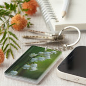 ユリ・オブ・ザ・バレーの花キーチェーン キーホルダー (正面右)