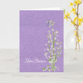 ユリ・オブ・ザ・バレーの誕生日 カード (黄色い花)