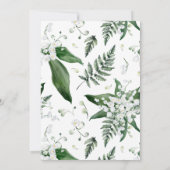 ユリ・オブ・ザ・バレー・グリーン |第一聖餐式 招待状 (裏面)