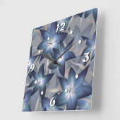 ユリ スクエア壁時計 (傾斜)